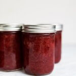 jars of strawberry banana jam