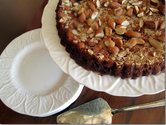 chocolate almond tart