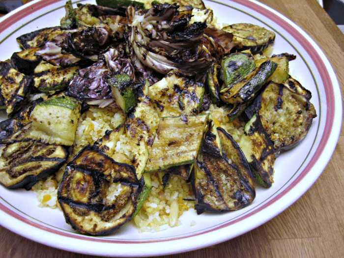Grilled Vegetables and Fried Quinoa | www.infinebalance.com 