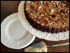 chocolate almond tart