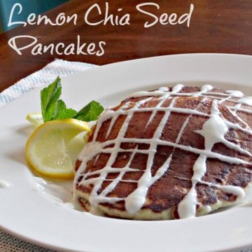 lemon chia seed pancakes - www.infinebalance.com