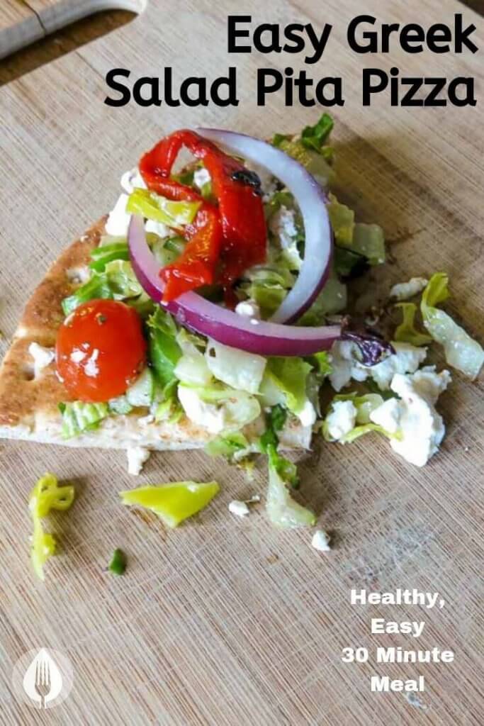 greek salad pita pizza