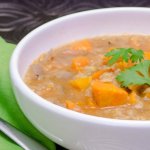 sweet potato soup with lentils