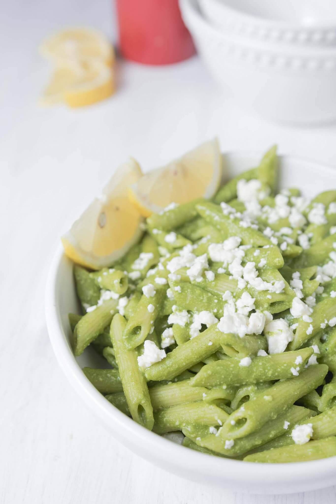 Easy Green Pea + Feta Pasta The In Fine Balance Food Blog