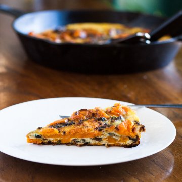 Roasted Sweet Potato Frittata | www.infinebalance.com #recipe