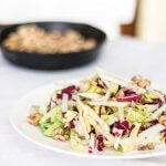 Apple and Radicchio Salad with Walnuts | the infinebalance food blog #vegan