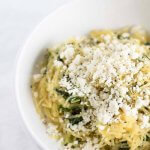 Spaghetti Squash with Feta and Kale | www.infinebalance.com #recipe