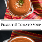 peanut and tomato soup with text