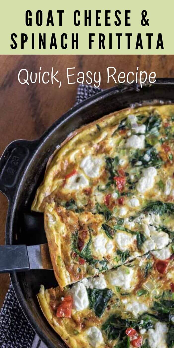 Spinach and Goat Cheese Frittata The In Fine Balance Food Blog