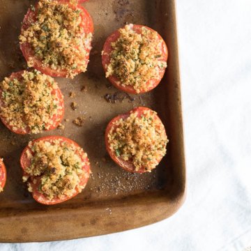 parmesan stuffed tomatoes