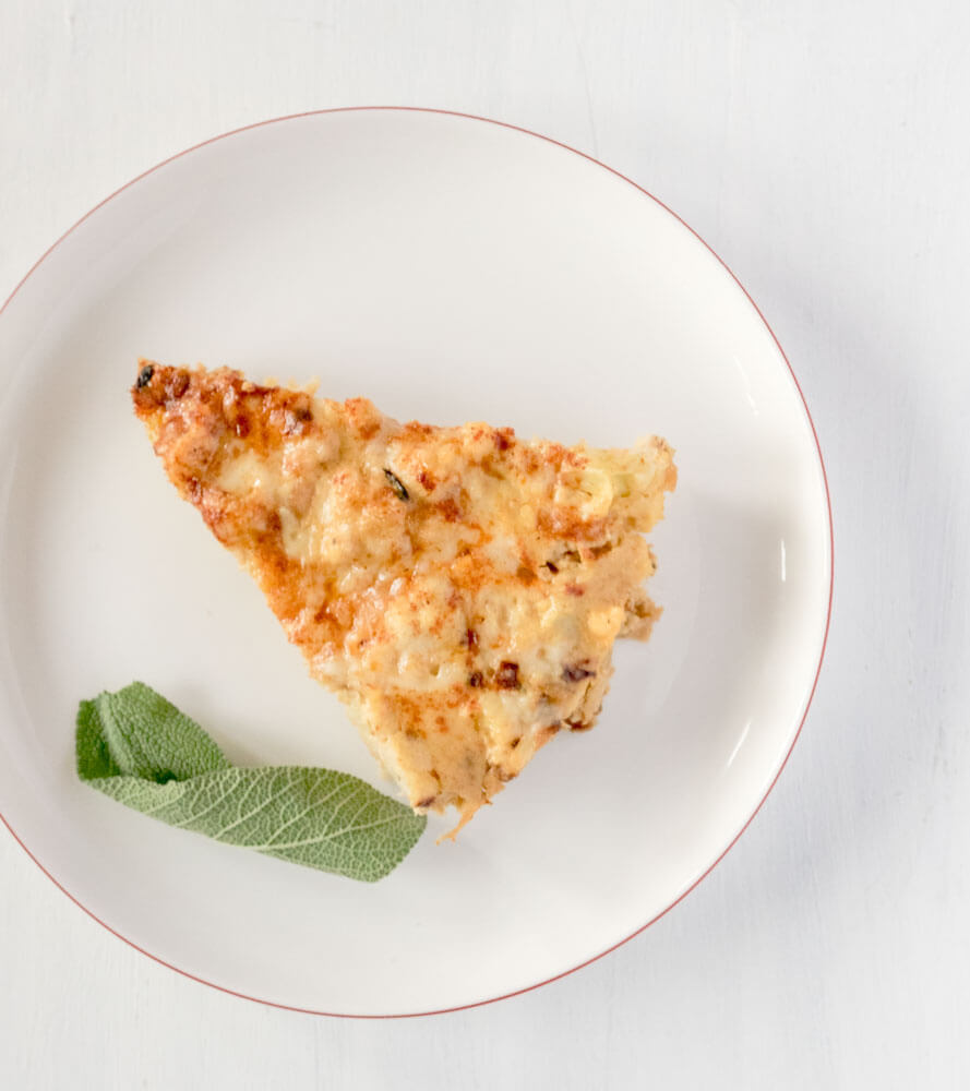 Smoked Cheddar and Cauliflower Frittata The In Fine Balance Food Blog