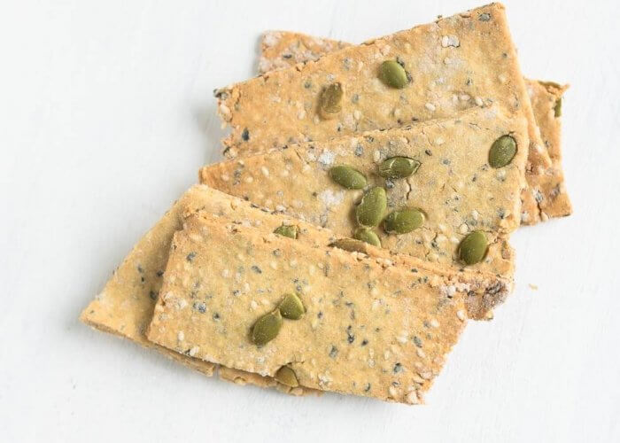 crackers made with pumpkin seeds