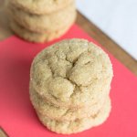 almond flour brown sugar crinkle cookies top view