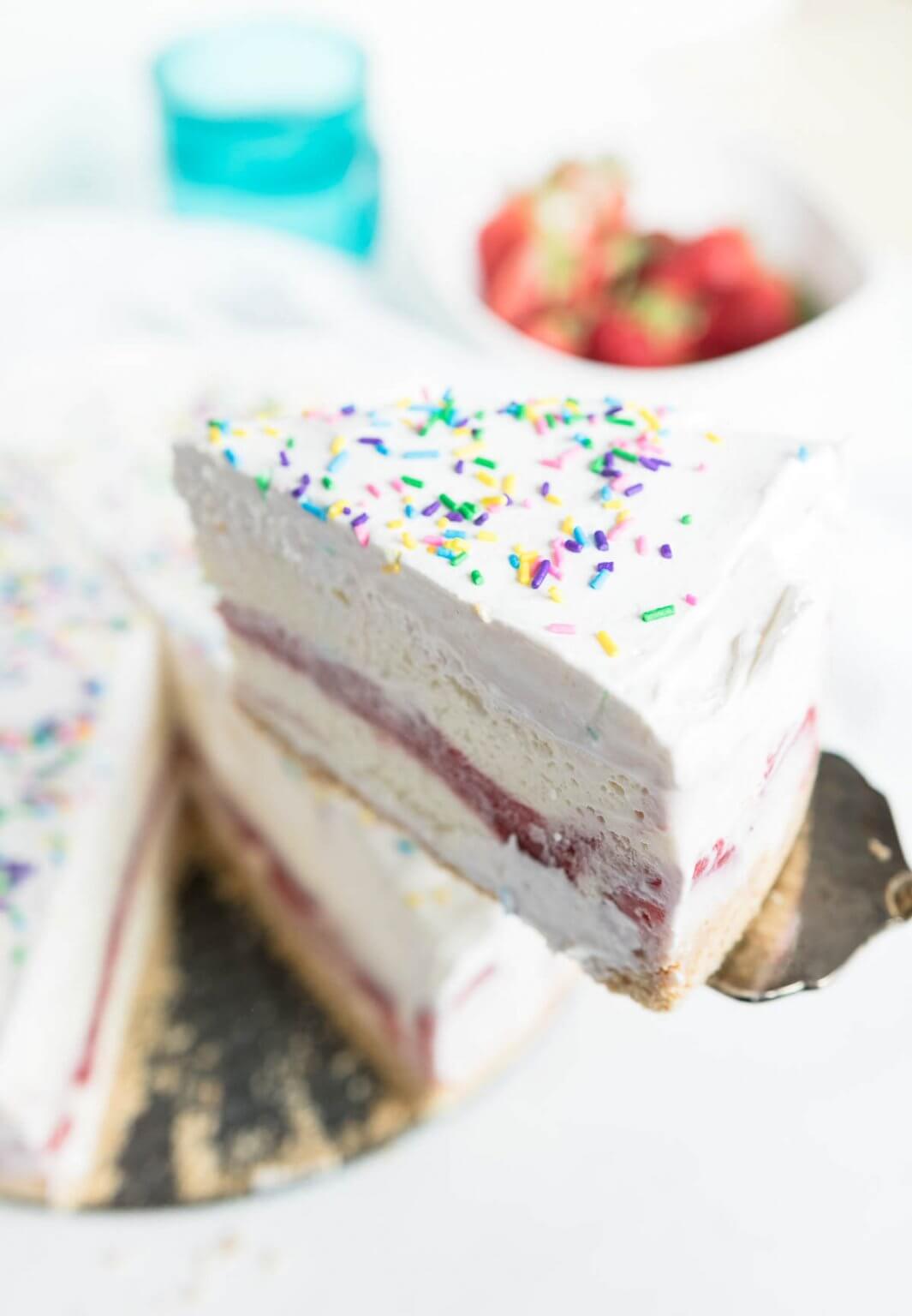 Strawberry Vanilla Ice Cream Cake The In Fine Balance Food Blog