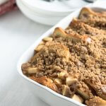Apple cinnamon french toast casserole out of the oven